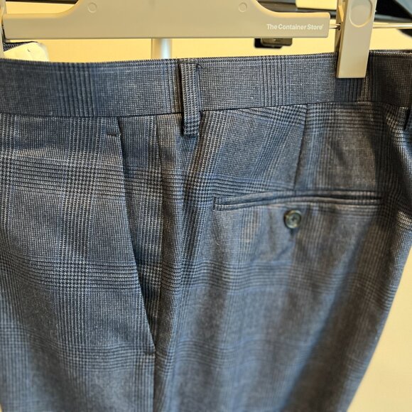 J. Crew Ludlow Navy Wool Glen Plaid Dress Pants (32 X 32) - Picture 5 of 8
